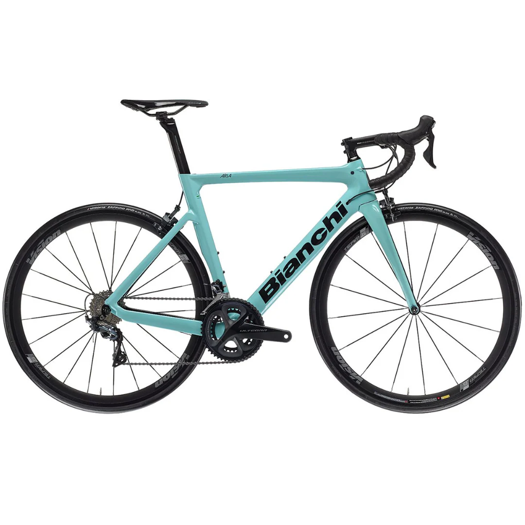 Bicicletta Bianchi Aria Aero Ultegra 11sp 52/36 - Celeste