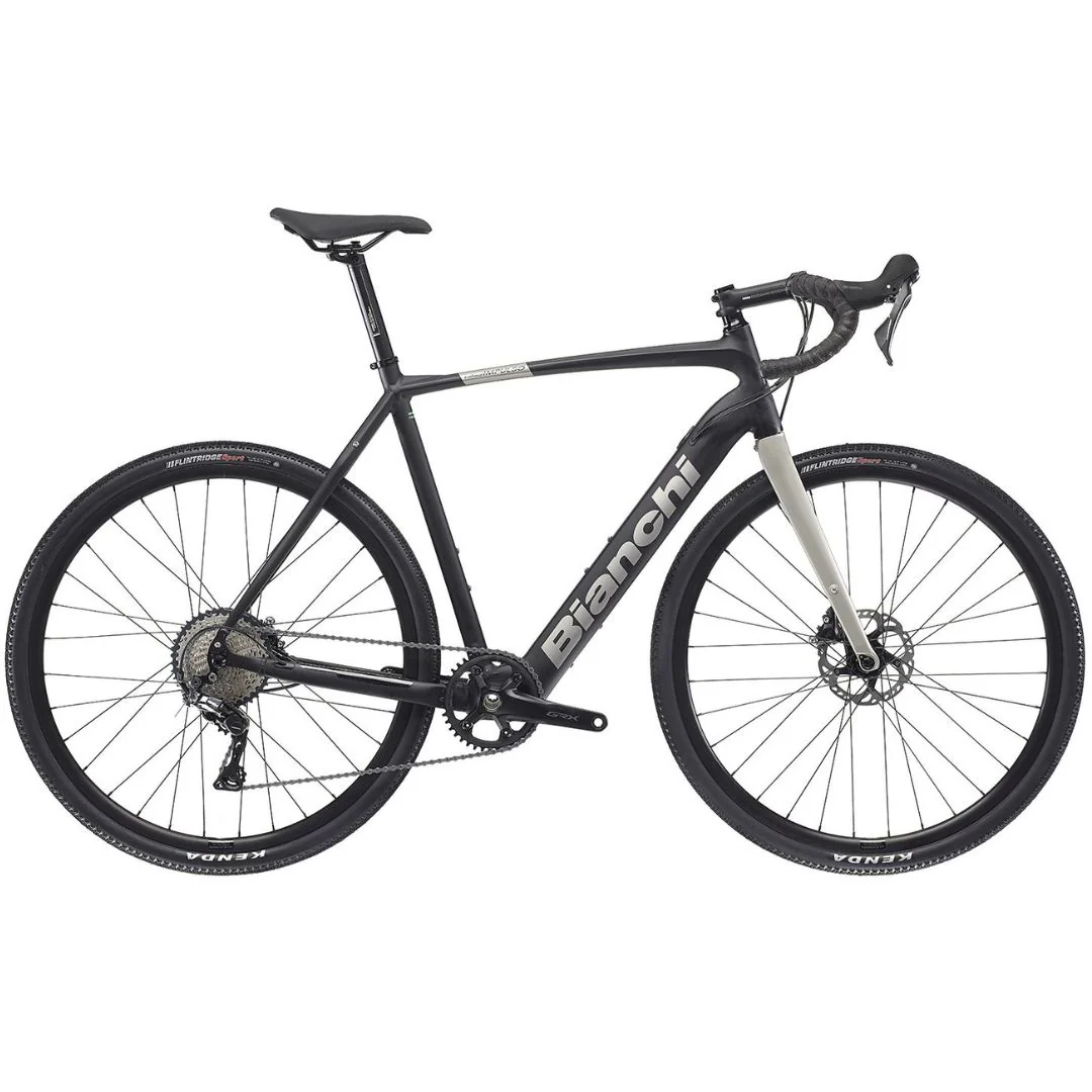 Bicicletta Bianchi E-Impulso Gravel GRX 600 1x11sp - Nero/Titanio