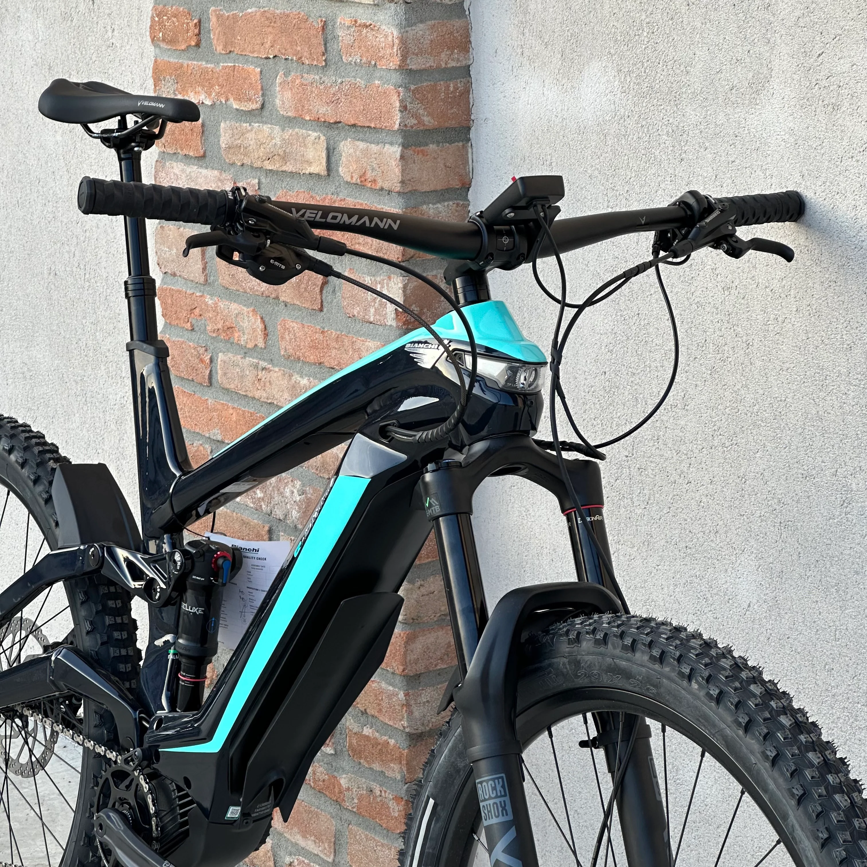 Bicicletta Bianchi E-OMNIA FX-Type OLI GX 12sp - Blu/Celeste  - Demo - Image 10