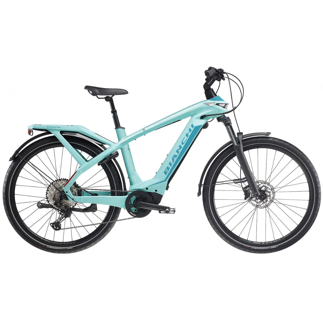 Bicicletta Bianchi e-Omnia T Type Nexus 5SP - Celeste