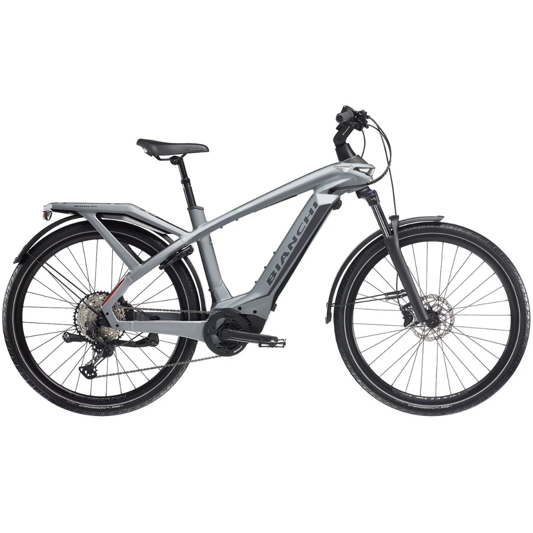 Bicicletta Bianchi e-Omnia T Type XT 12SP - Grigio