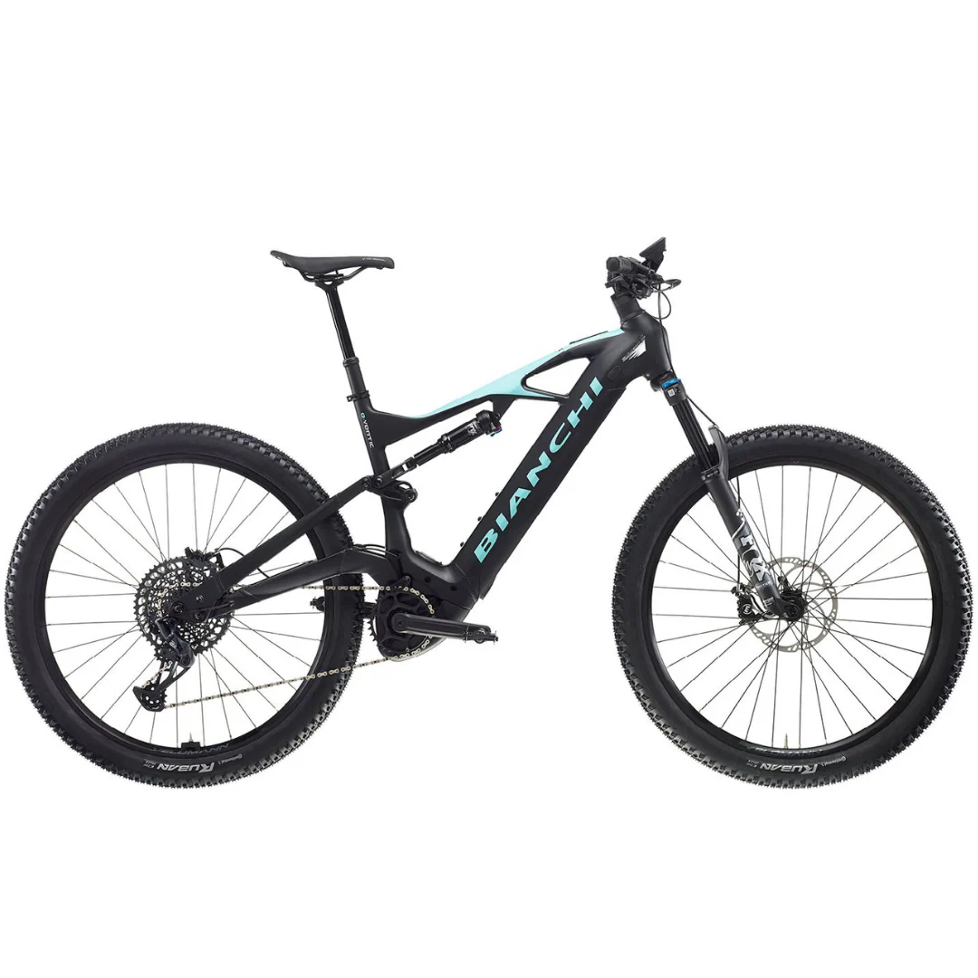 Bicicletta Bianchi e-Vertic FX-Type SX 12sp - Nero/Celeste