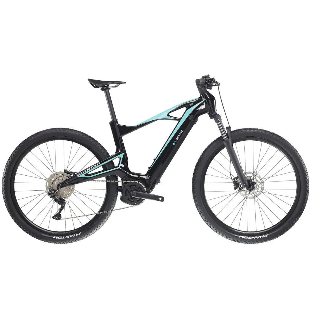 Bicicletta Bianchi e-Vertic X-Type Deore 10v - Celeste