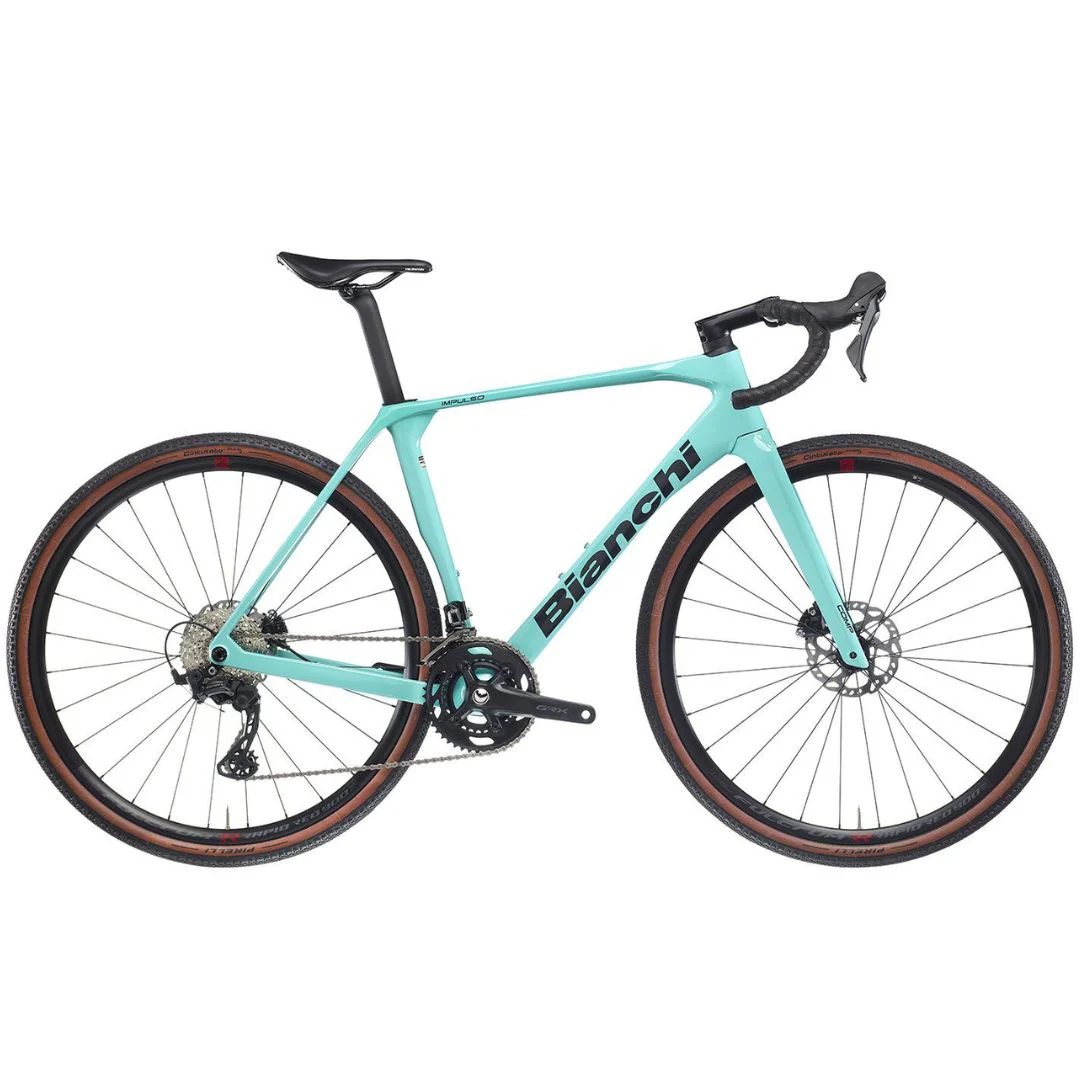 Bicicletta Bianchi Impulso Comp GRX 610 - Celeste
