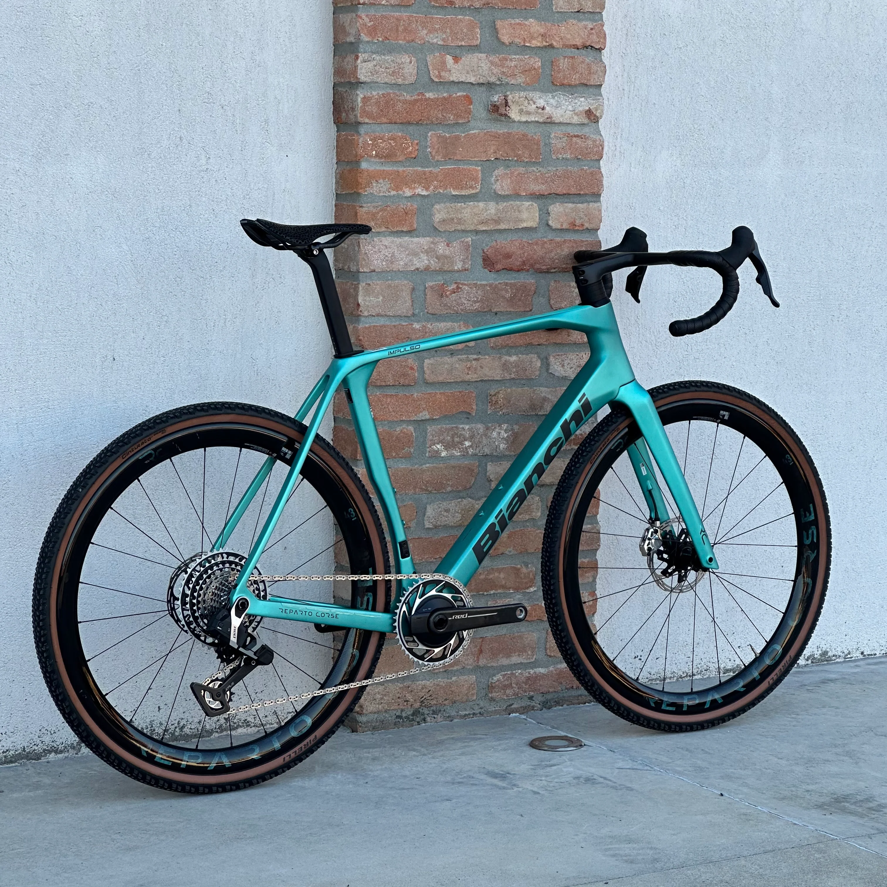 Bicicletta Bianchi Impulso RC Sram Red AXS E1 Power Meter- Celeste - Image 2