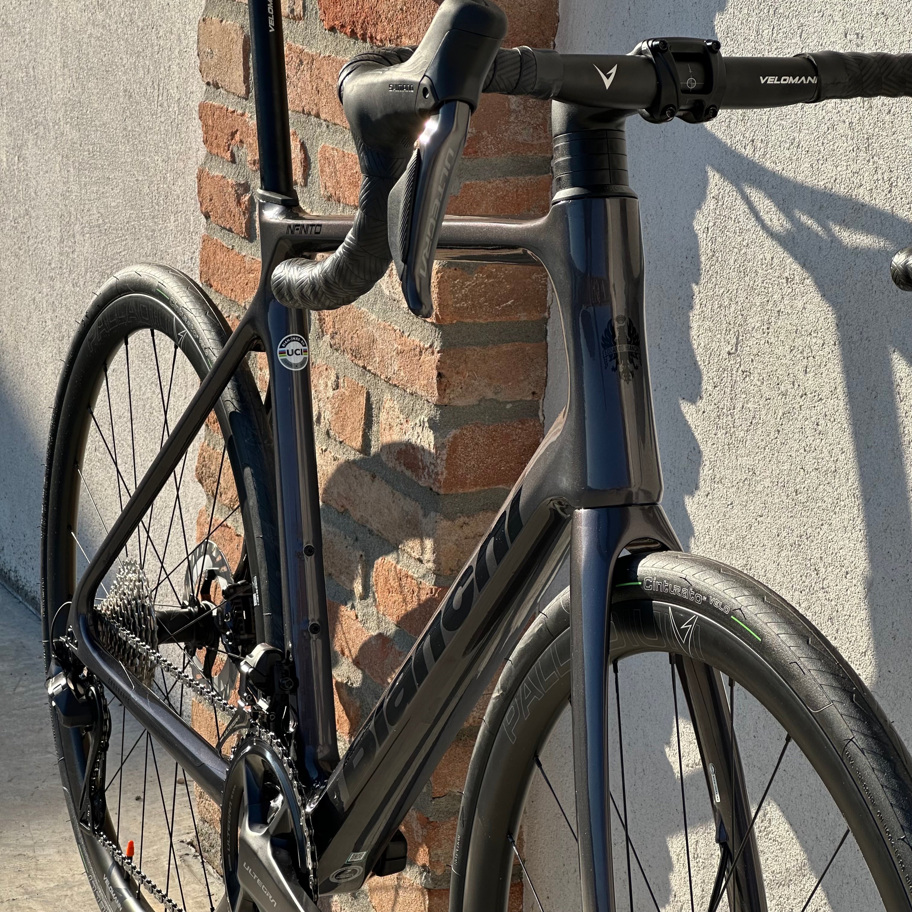 Bicicletta Bianchi Infinito Comp Ultegra Di2 - Viola Cangiante - Demo - Image 10