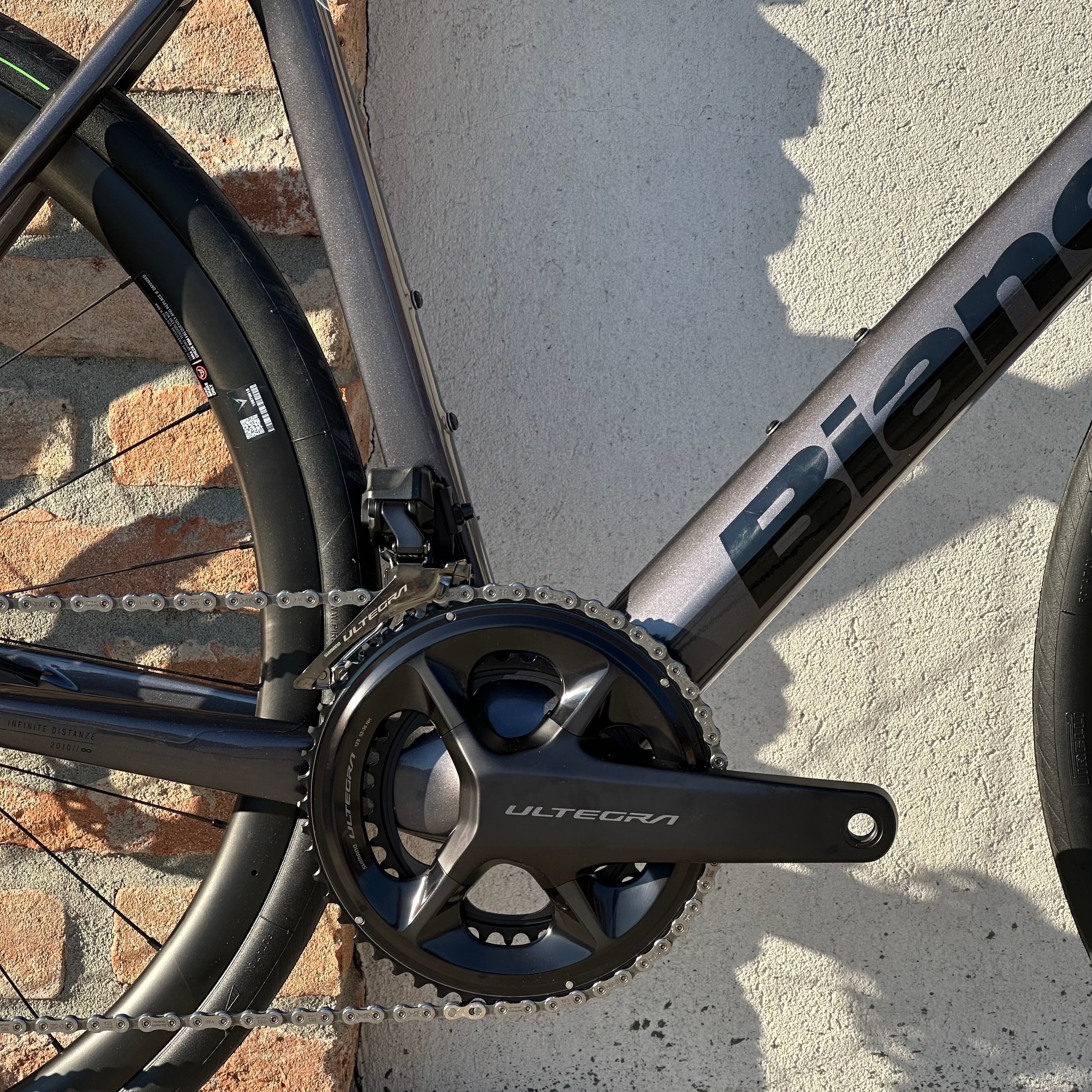 Bicicletta Bianchi Infinito Comp Ultegra Di2 - Viola Cangiante - Demo - Image 7