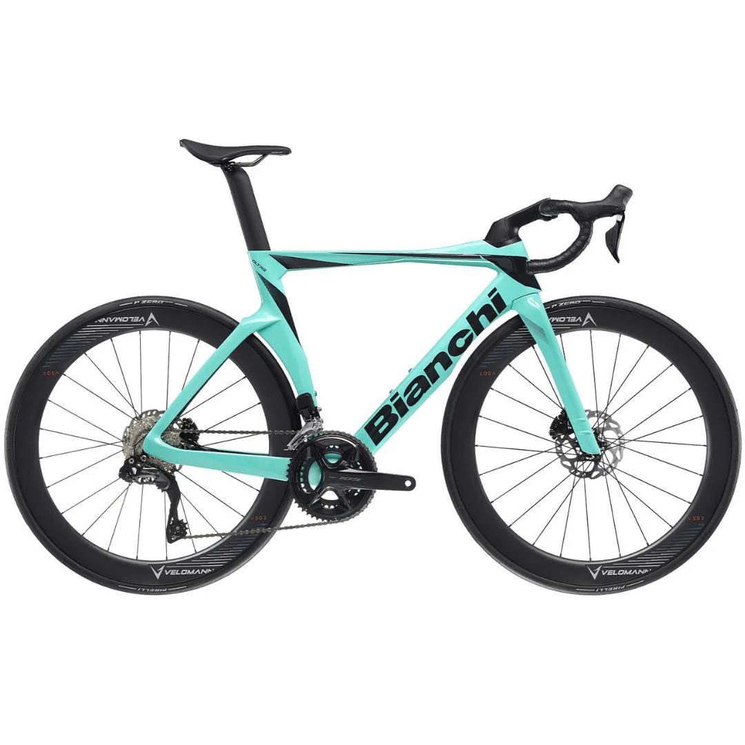 Bicicletta Bianchi Oltre 105 Di2 12s - Celeste