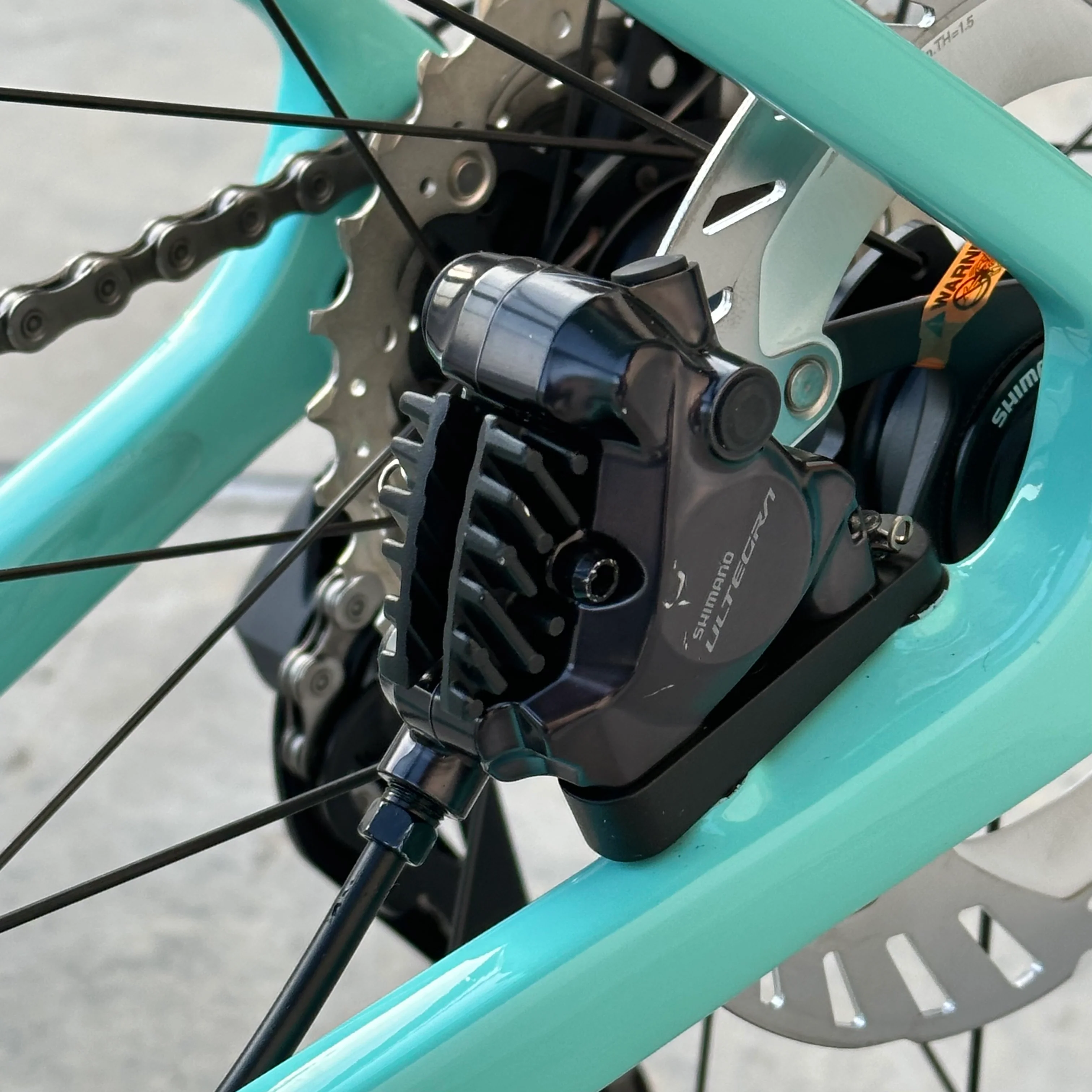 Bicicletta Bianchi Specialissima Comp Ultegra Di2 - Celeste - Demo - Image 11