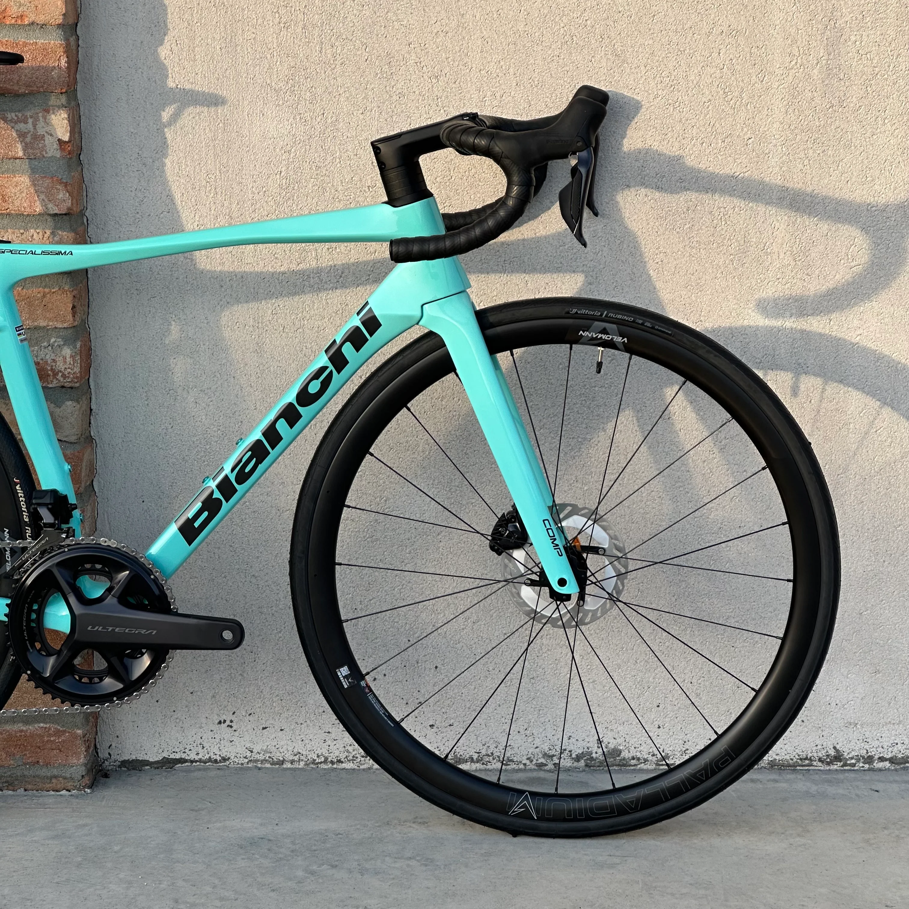 Bicicletta Bianchi Specialissima Comp Ultegra Di2 - Celeste - Demo - Image 4