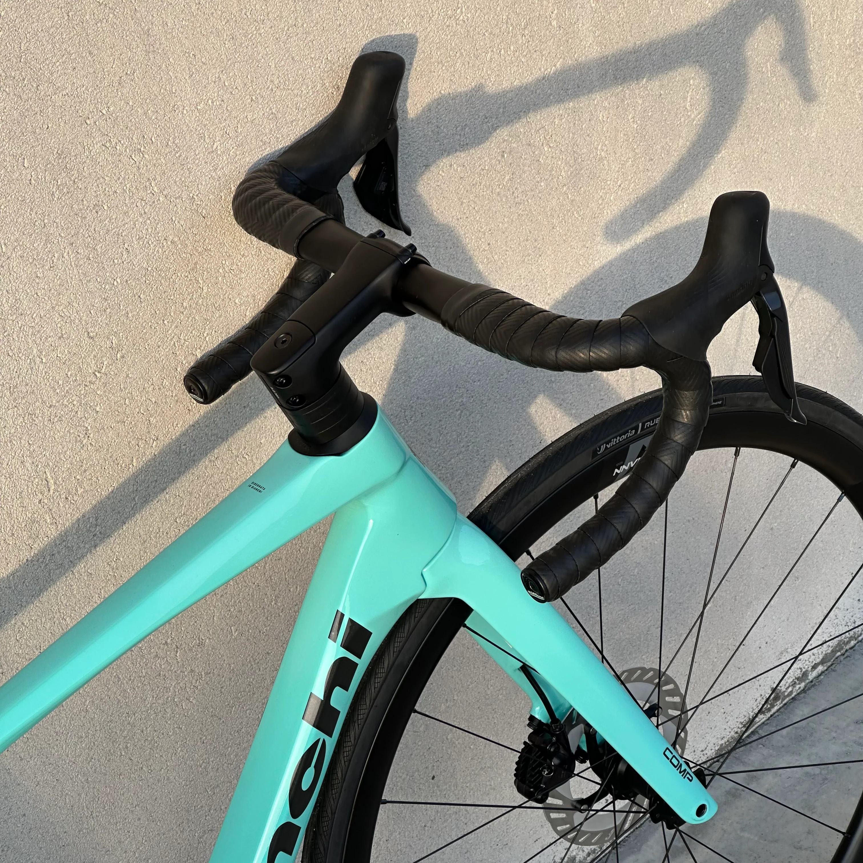 Bicicletta Bianchi Specialissima Comp Ultegra Di2 - Celeste - Demo - Image 6