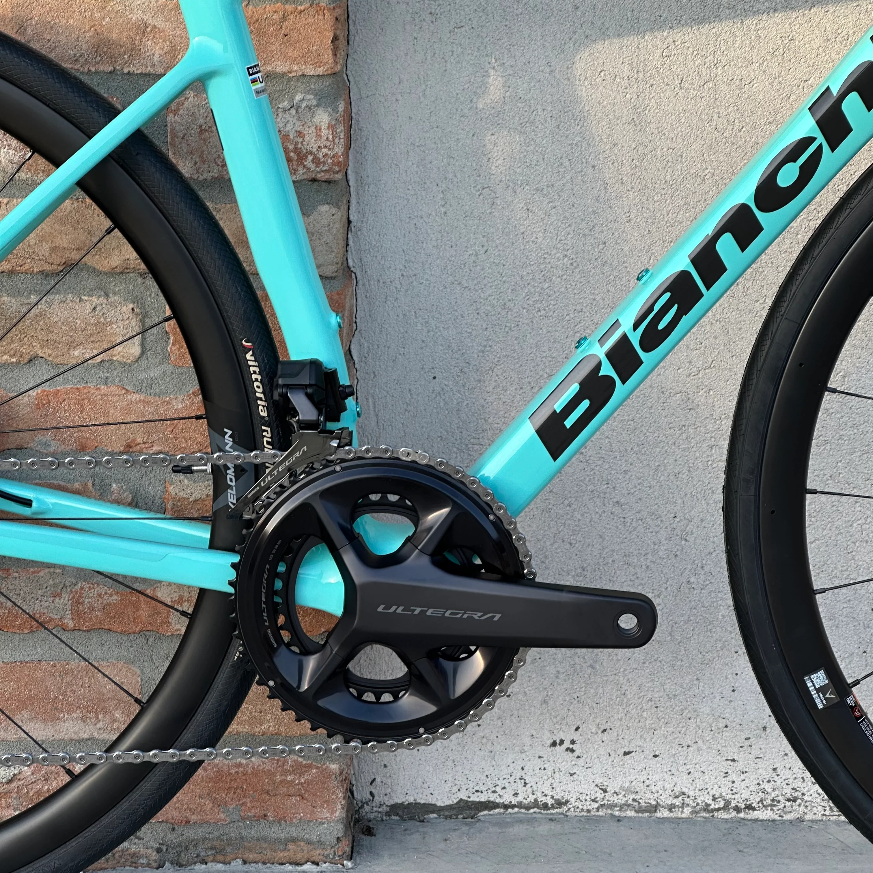 Bicicletta Bianchi Specialissima Comp Ultegra Di2 - Celeste - Demo - Image 8