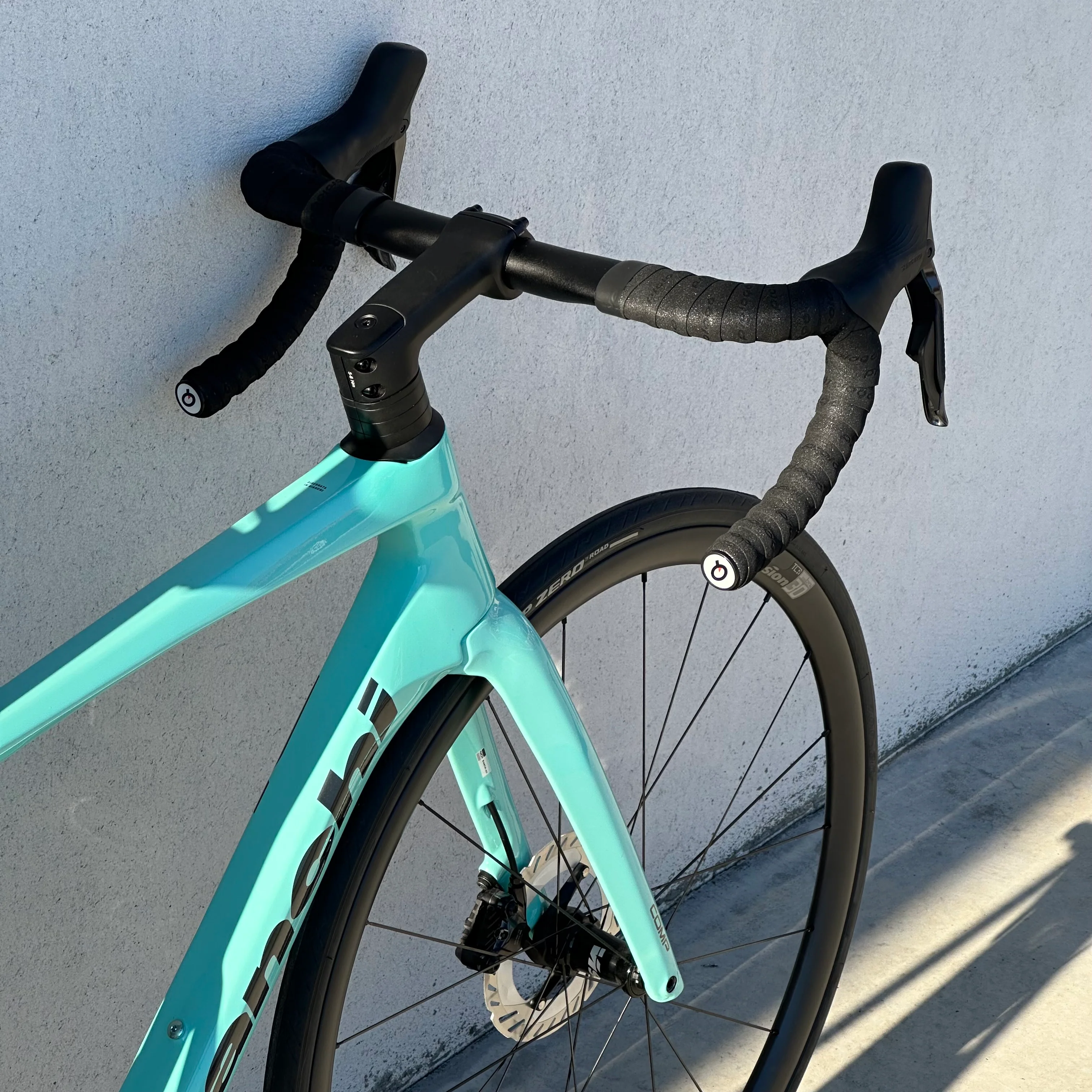 Bicicletta Bianchi Specialissima Comp Ultegra Di2 - Celeste - Demo - Image 6