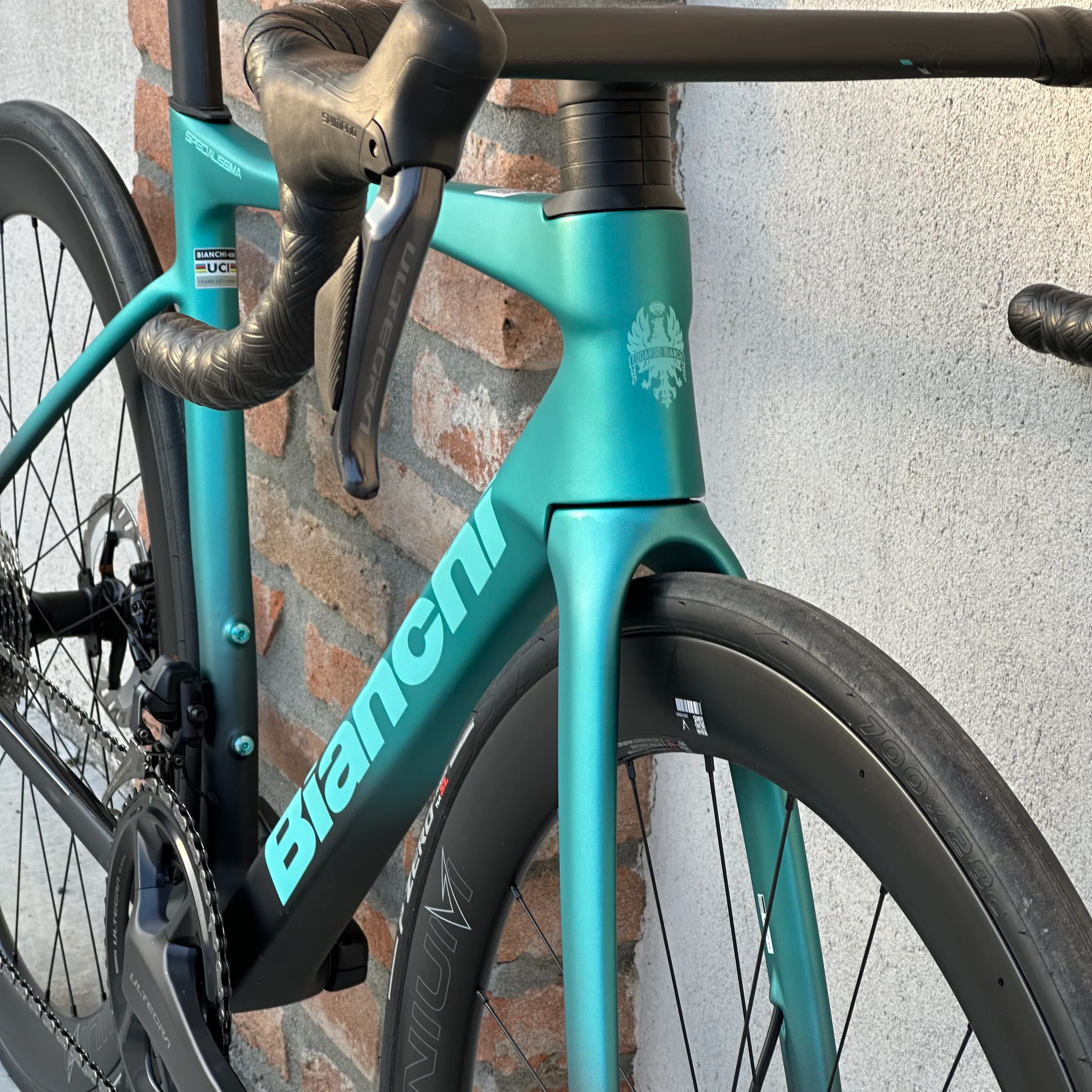 Bicicletta Bianchi Specialissima Pro Power Meter 4iiii - Celeste - Demo - Image 10