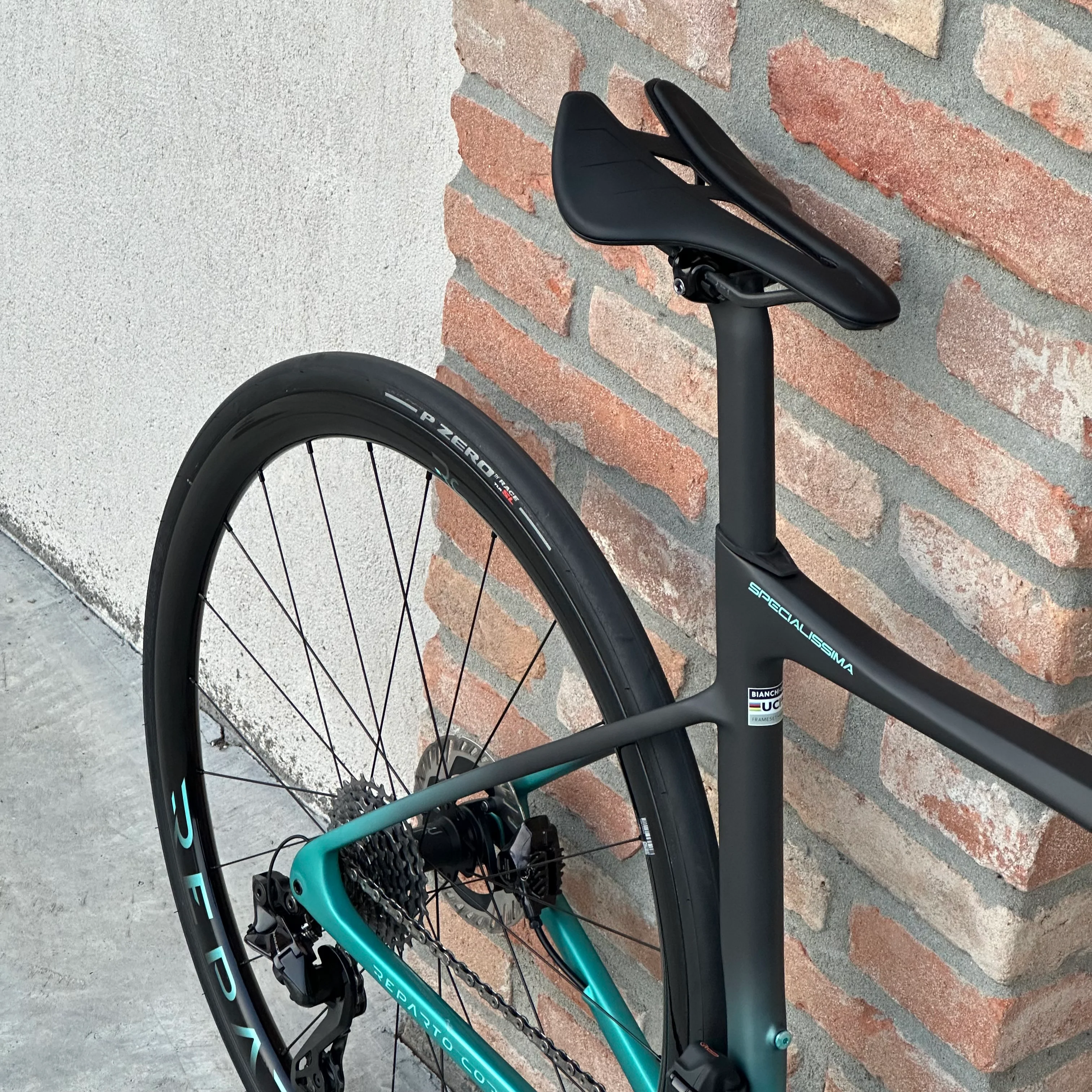 Bicicletta Bianchi Specialissima RC - Antracite Celeste - Demo - Image 7
