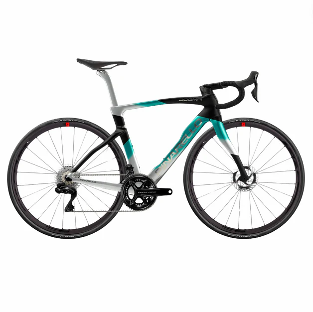 Bicicletta Pinarello Dogma F Disc Dura Ace Di2 - Nero Verde Argento