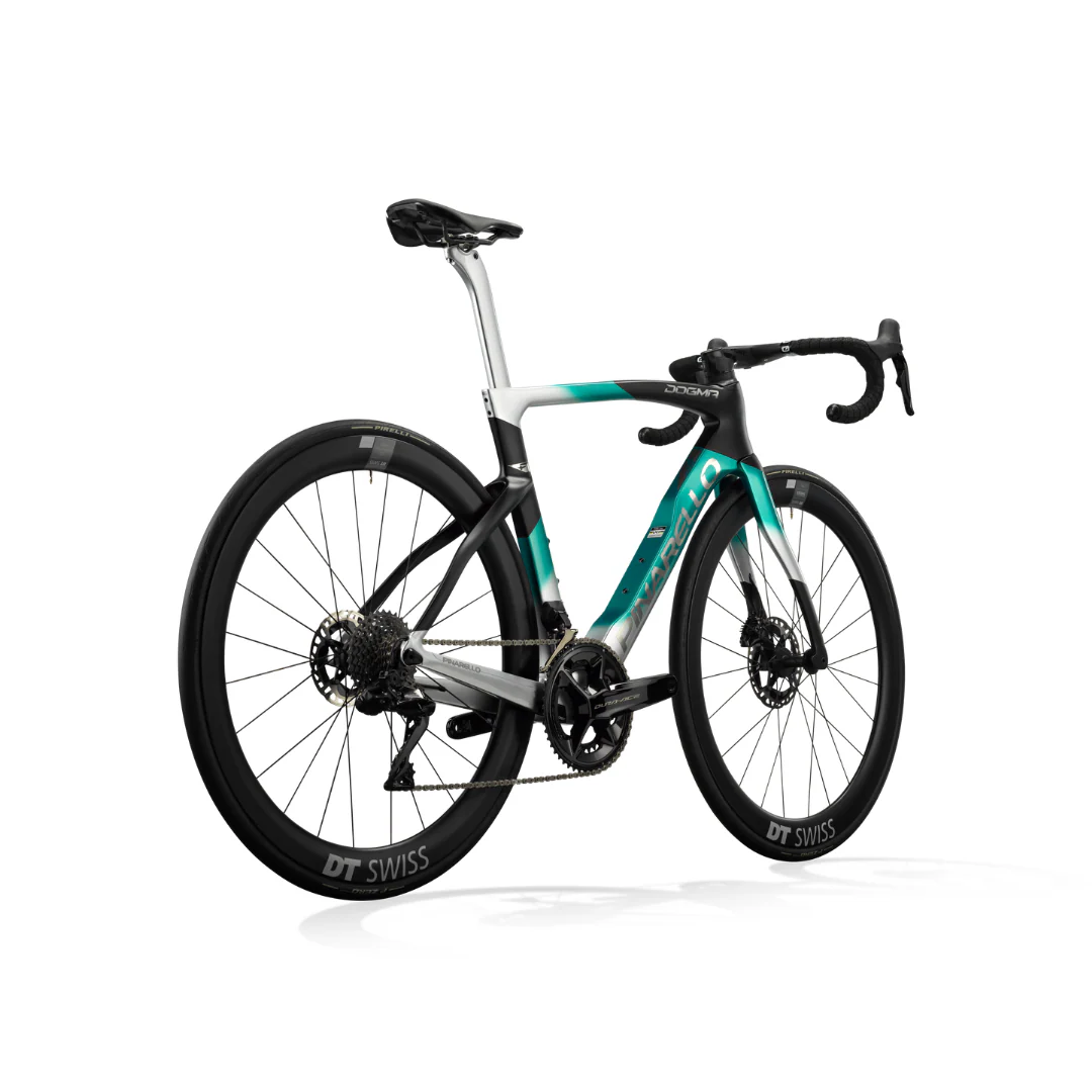 Bicicletta Pinarello Dogma F Disc Dura Ace Di2 Power Meter - Nero Verde Argento - Image 2