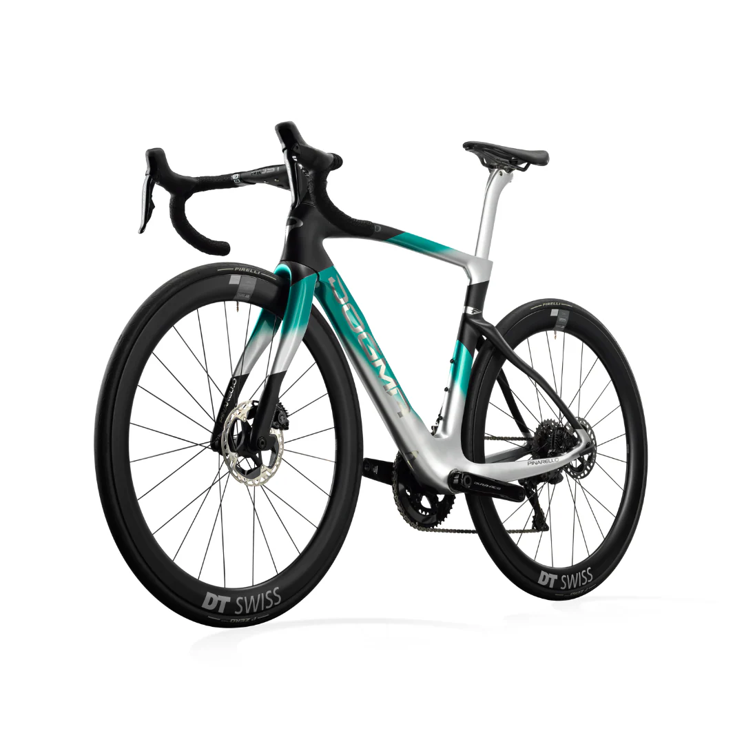 Bicicletta Pinarello Dogma F Disc Dura Ace Di2 Power Meter - Nero Verde Argento - Image 3
