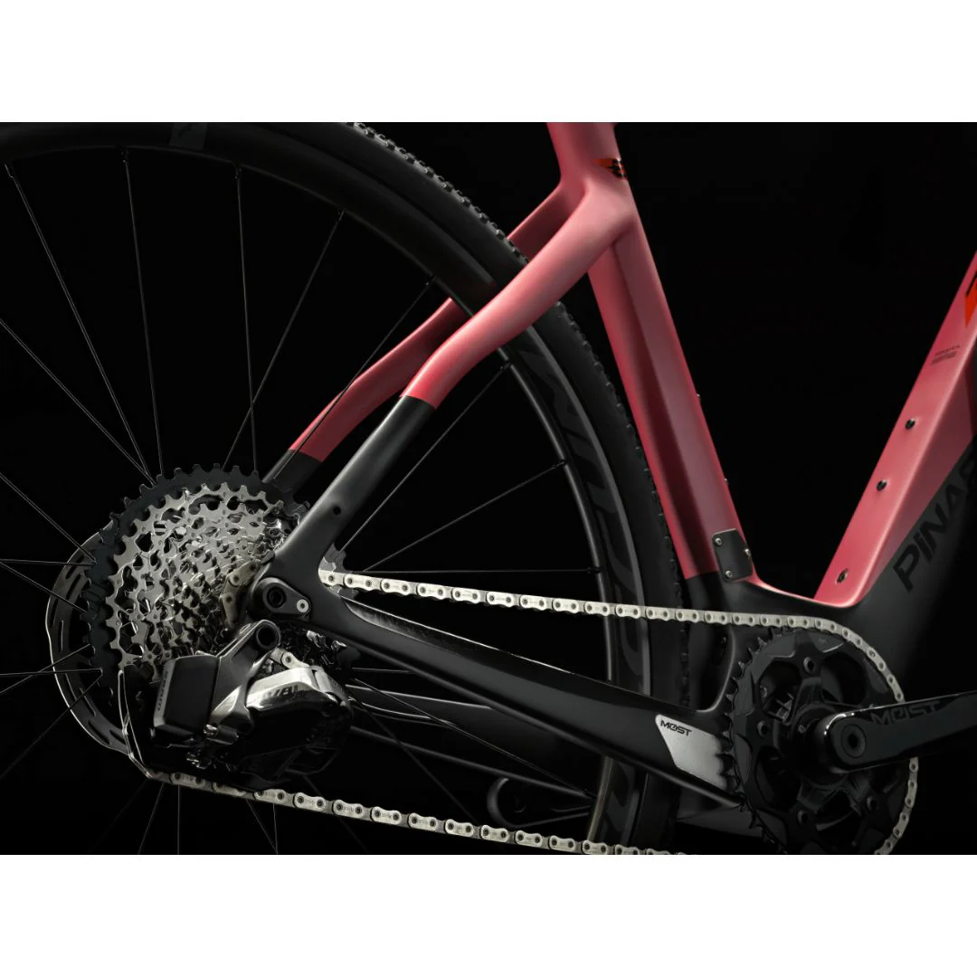 Bicicletta Pinarello Nytro E7 Gravel Sram Force AXS - Bordeaux - Image 4