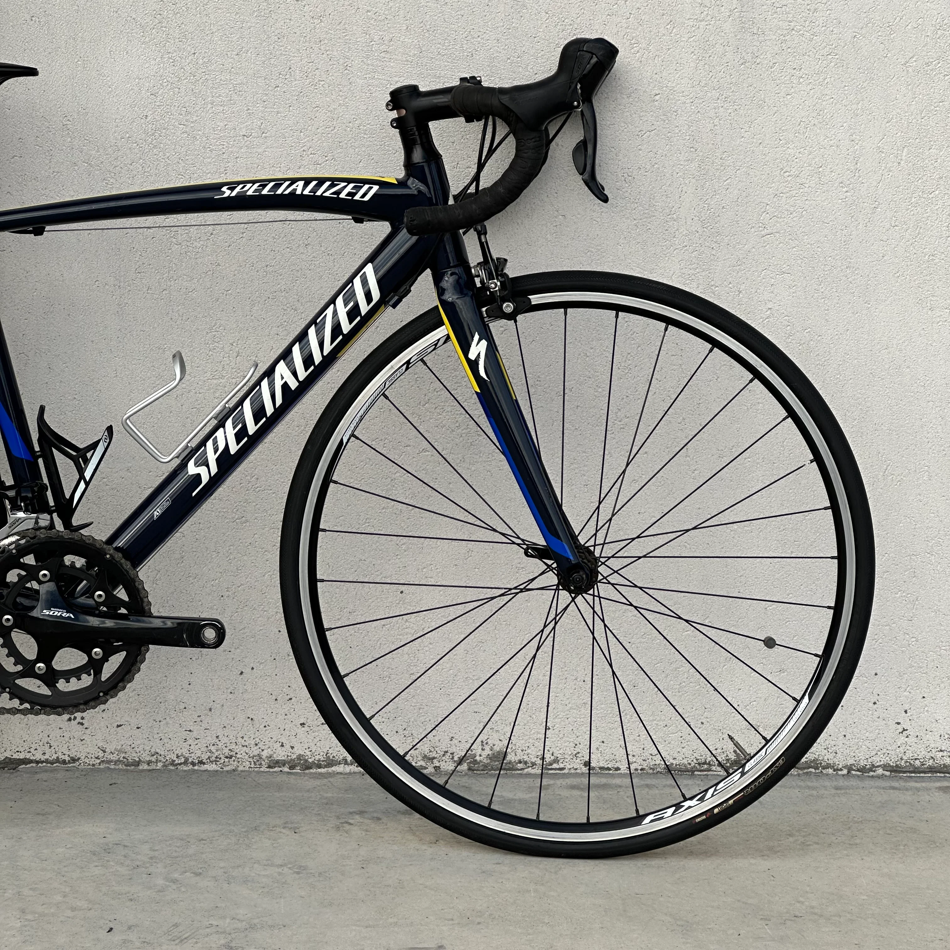 Bicicletta Specialized Allez Sport - Blu e Giallo - Demo - Image 3