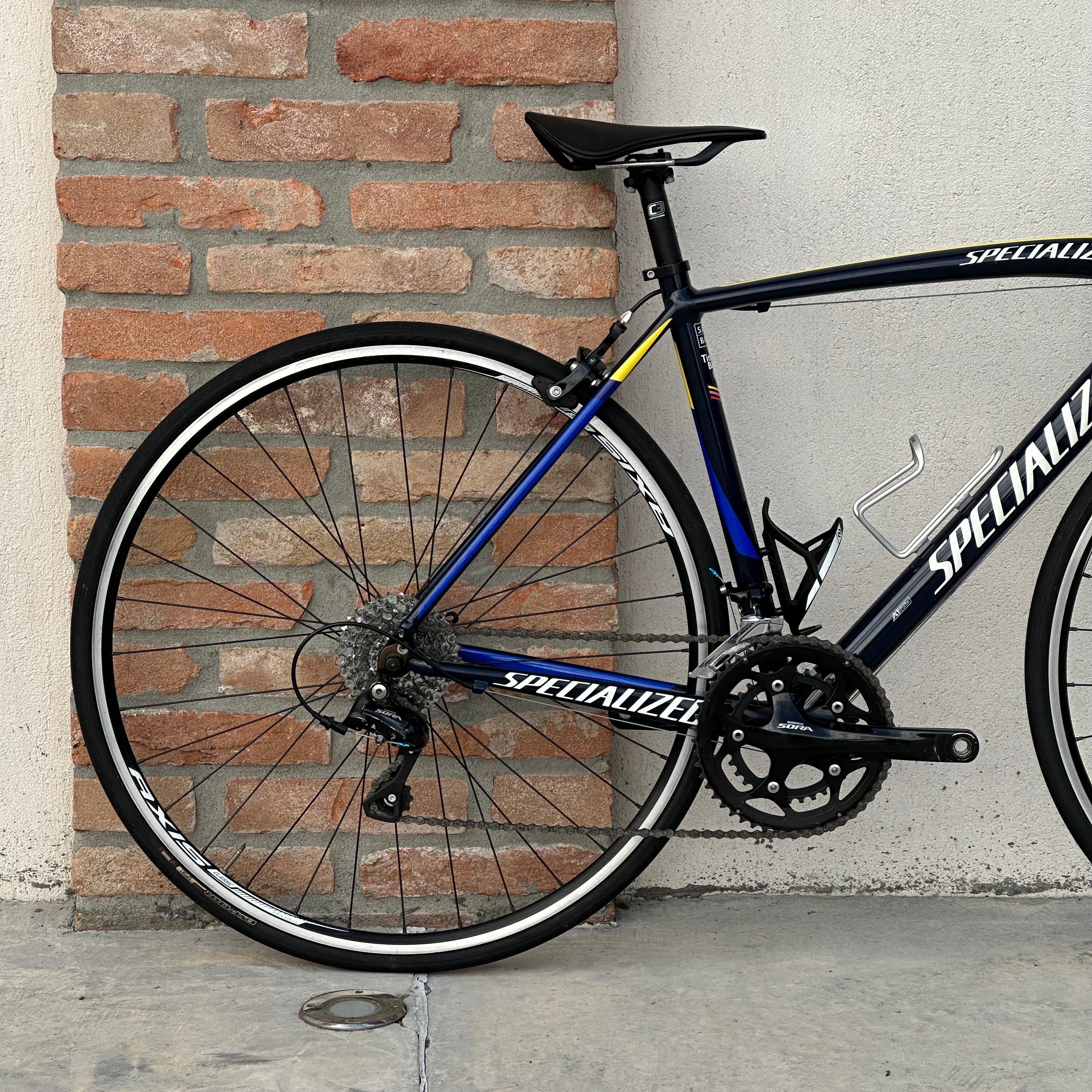 Bicicletta Specialized Allez Sport - Blu e Giallo - Demo - Image 4