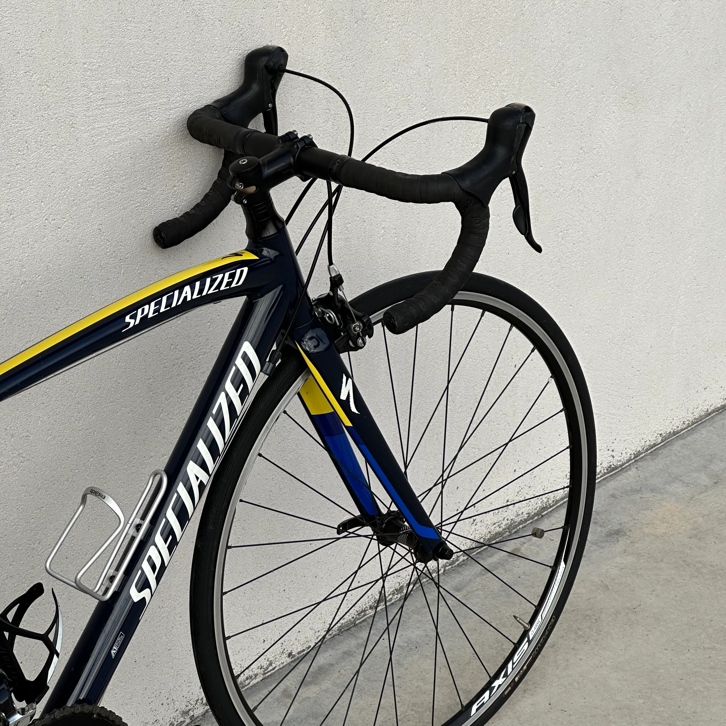 Bicicletta Specialized Allez Sport - Blu e Giallo - Demo - Image 5