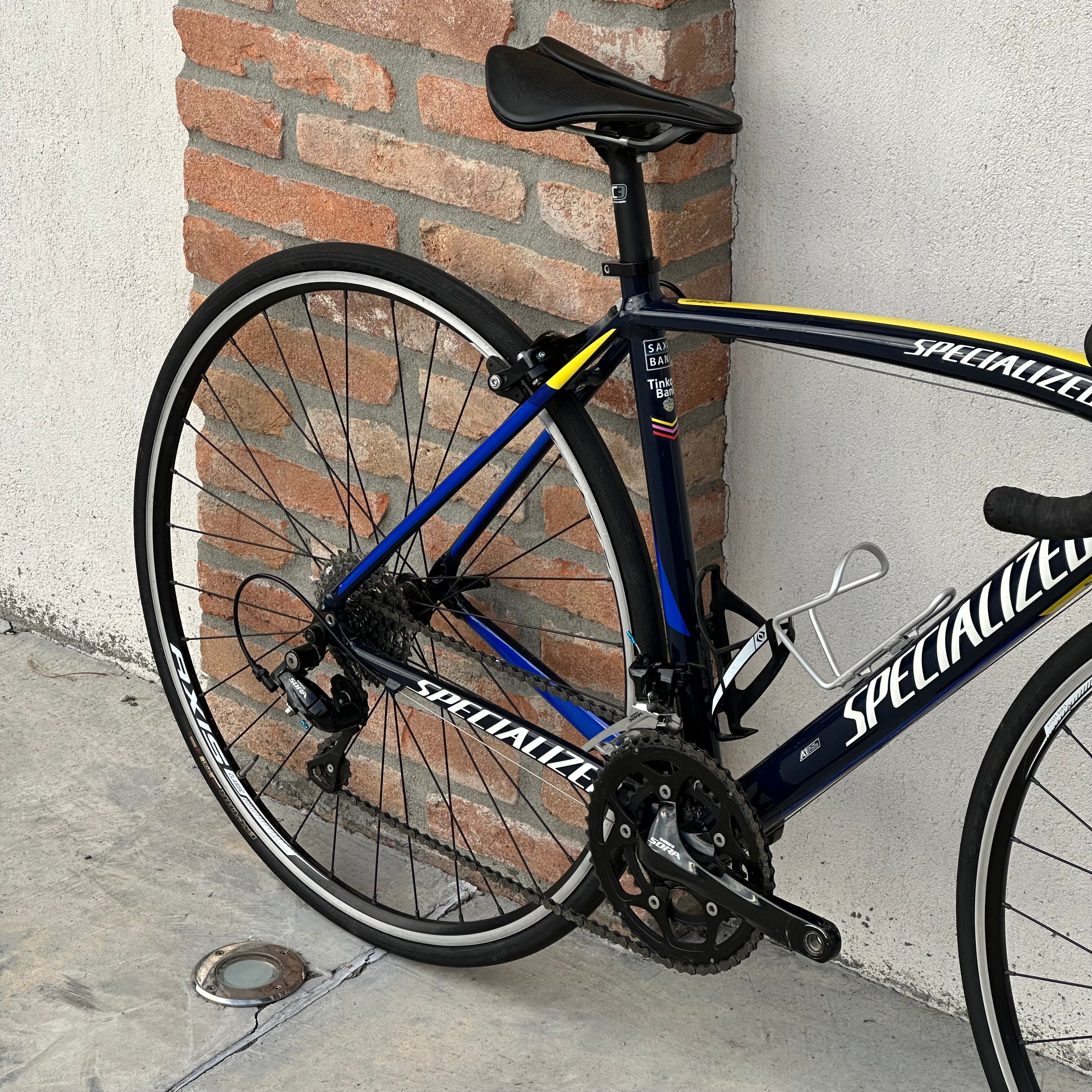 Bicicletta Specialized Allez Sport - Blu e Giallo - Demo - Image 6