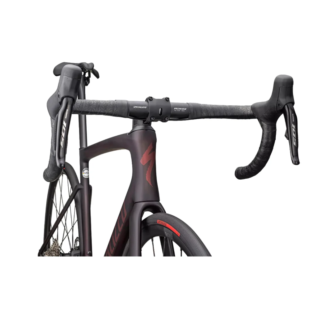 Bicicletta Specialized Tarmac SL7 Comp - Nero/Rosso - Image 5