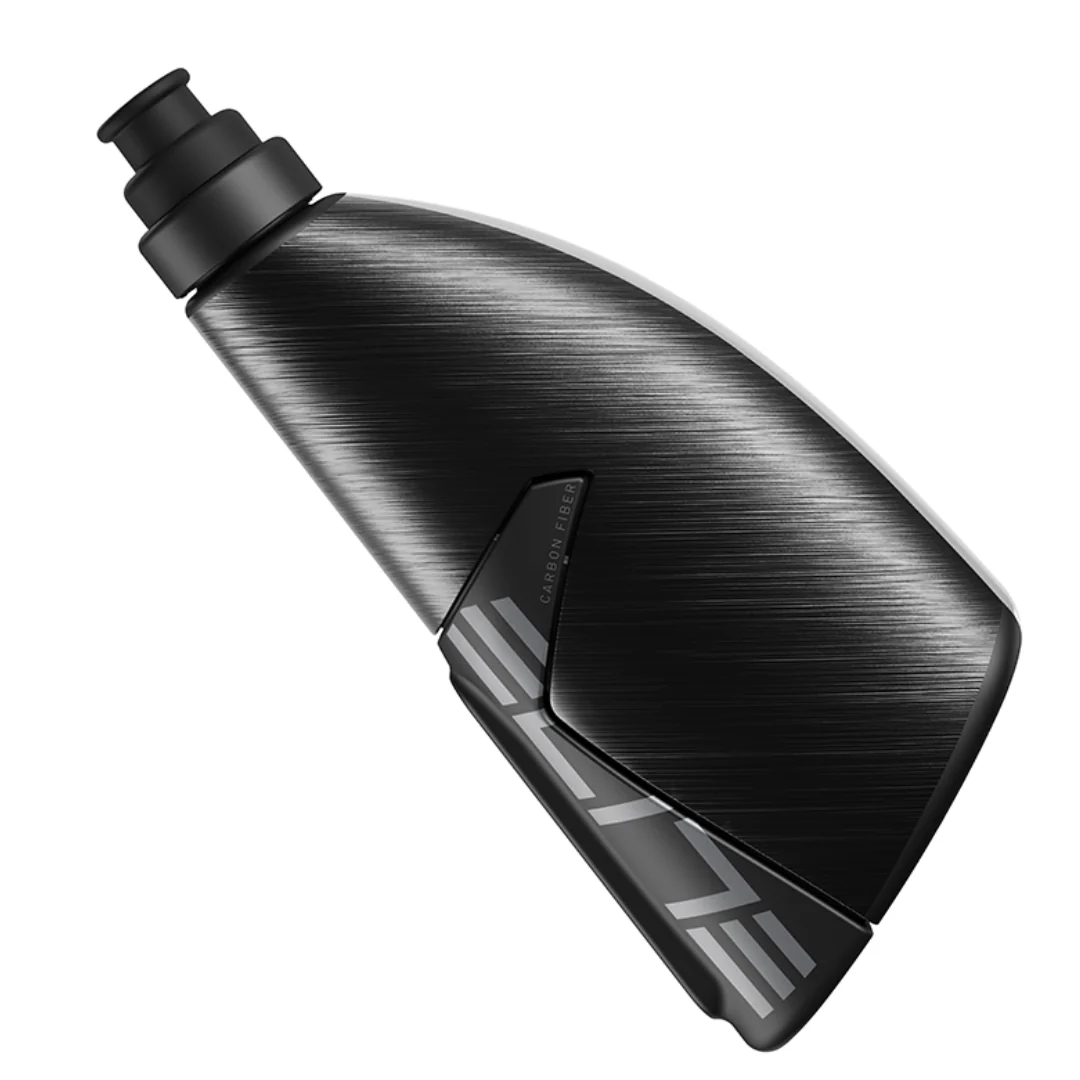 Borraccia Elite Kit Crono CX '25 500ml con Portaborraccia in Carbonio - Nero