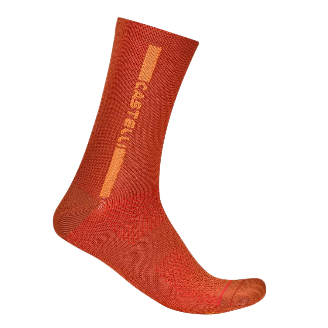 Calze Castelli Linea Logo 15 - Rosso Paprika