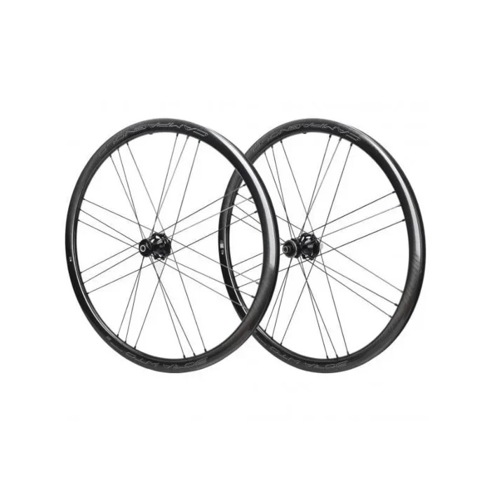 Ruote Campagnolo Bora WTO 33 DB Dark Ruote Corsa Freno a Disco