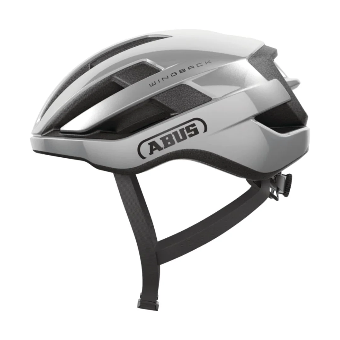 Casco Abus WingBack - Gleam Silver