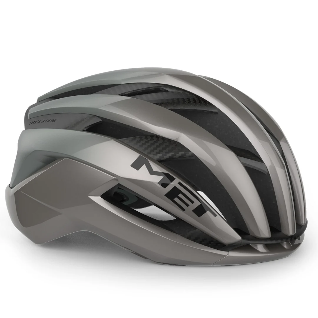 Casco Met Trenta 3K Carbon - Grigio Lucido