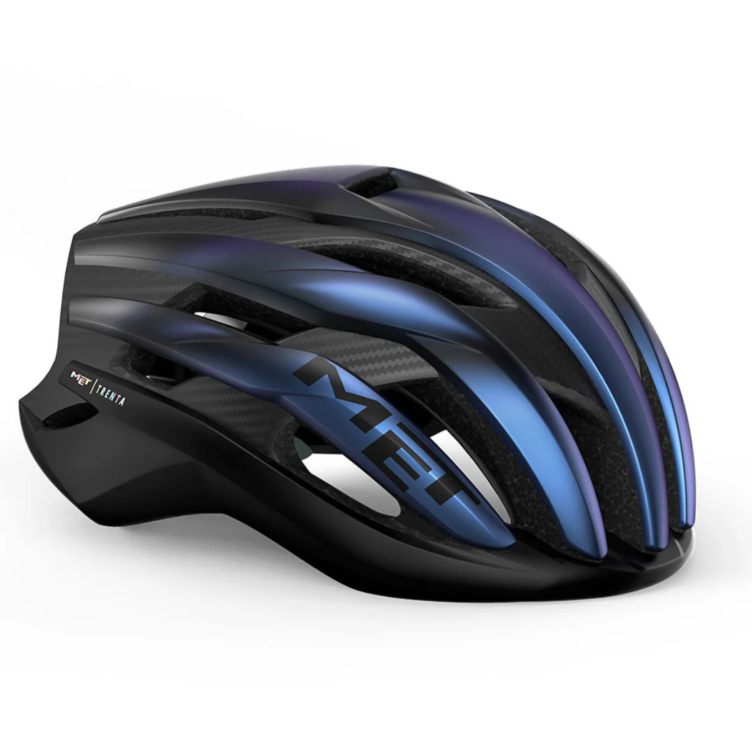 Casco Met Trenta 3K Carbon Mips - Blu Iridescente