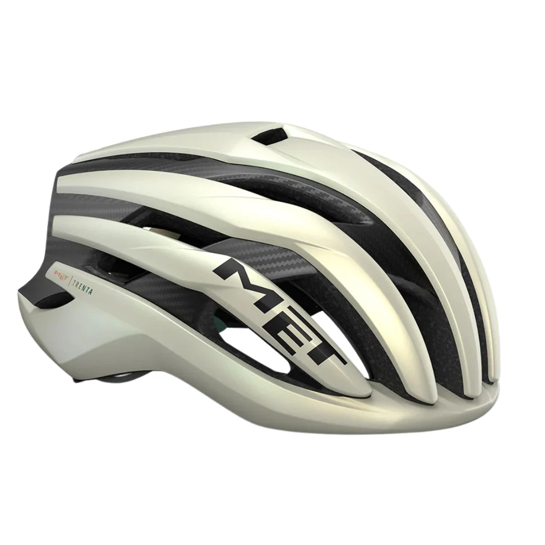 Casco Met Trenta 3K Carbon Mips - Vanilla Ice Gold