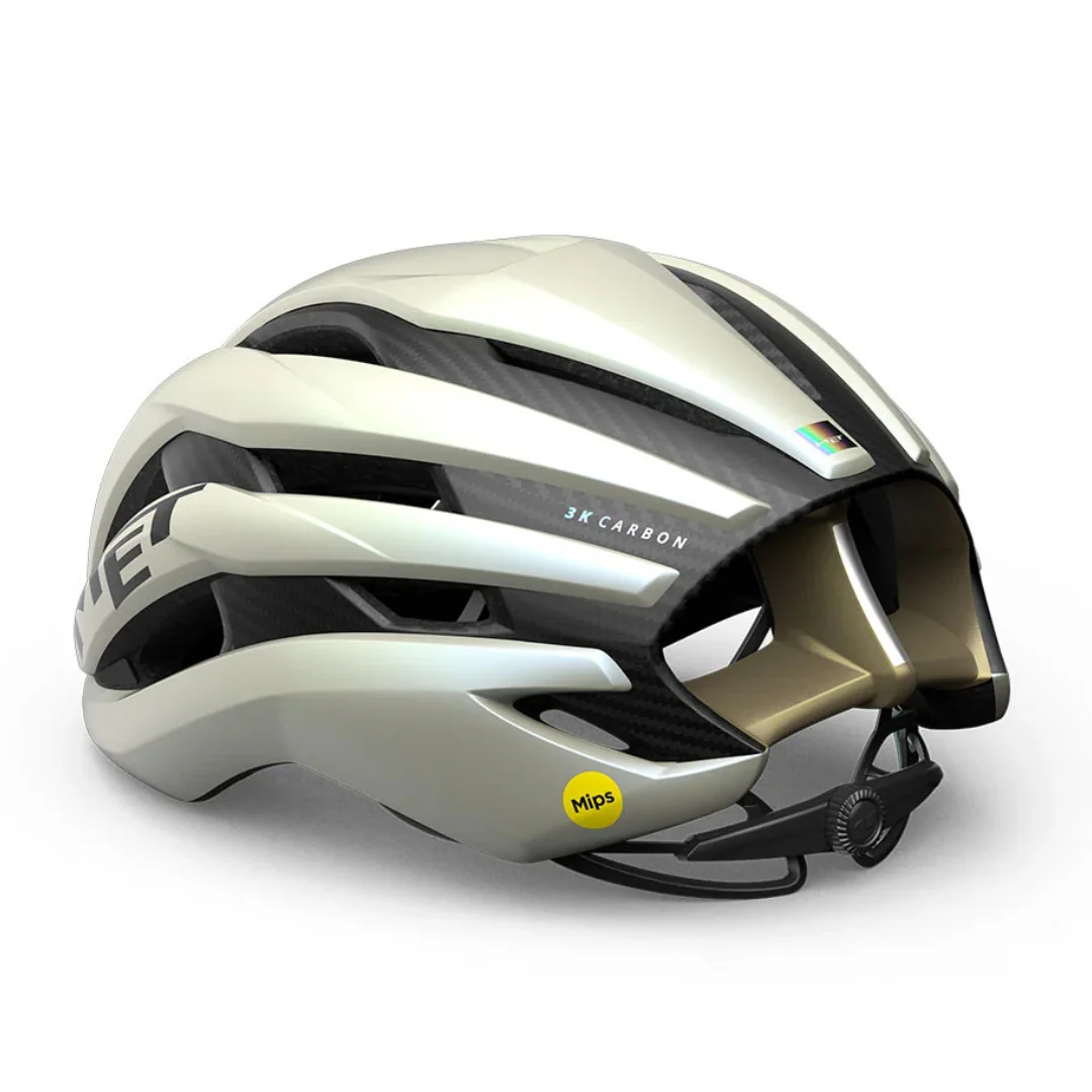 Casco Met Trenta 3K Carbon Mips - Vanilla Ice Gold - Image 3