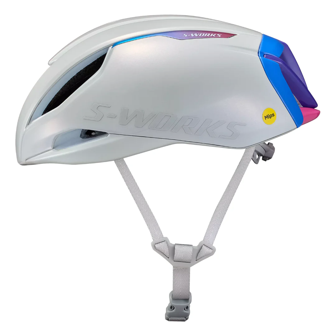 Casco Specialized S-Works Evade 3 - Grigio/Blu/Rosa - Image 5