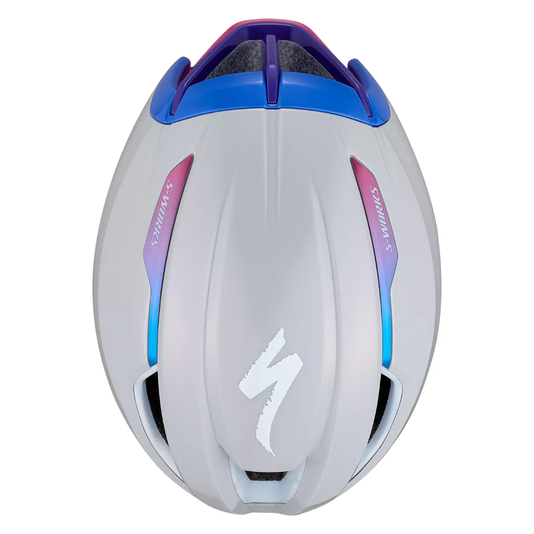 Casco Specialized S-Works Evade 3 - Grigio/Blu/Rosa - Image 6