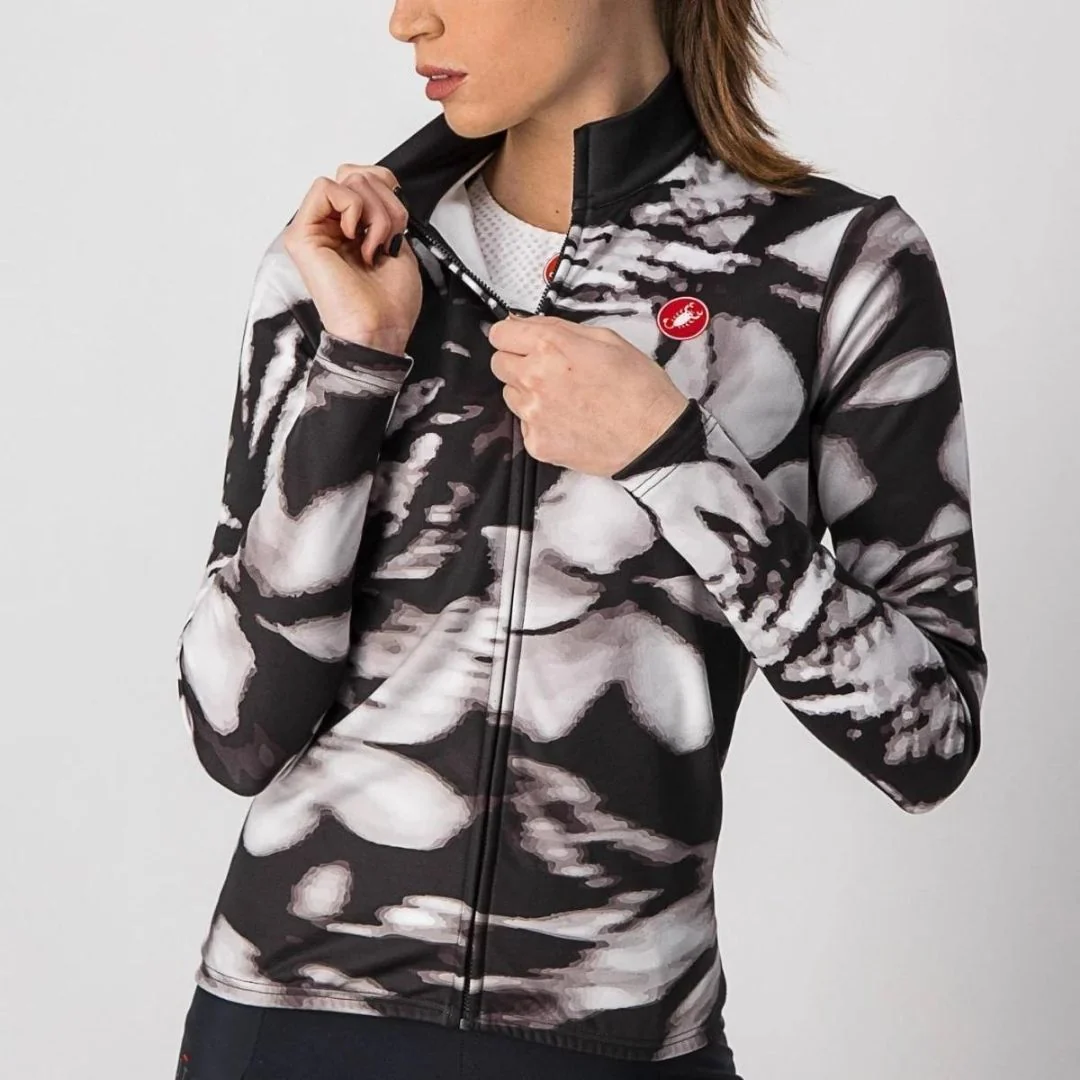 Maglia Termica Castelli Unlimited W - Nero/Bianco - Image 4