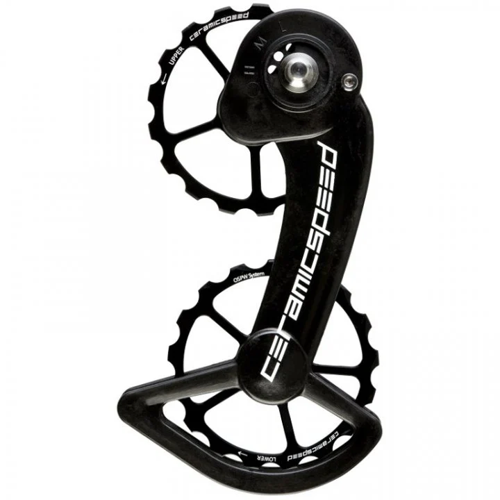 CERAMICSPEED accessorio gabbia cambio OSPW con pulegge carbonio 11 velocità nero sram etap