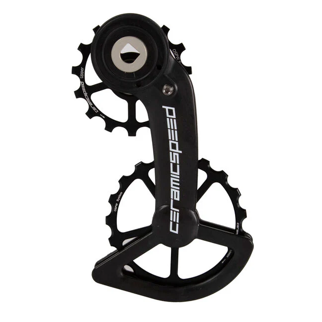 CERAMICSPEED accessorio gabbia cambio OSPW con pulegge carbonio 12 velocità nero rival AXS