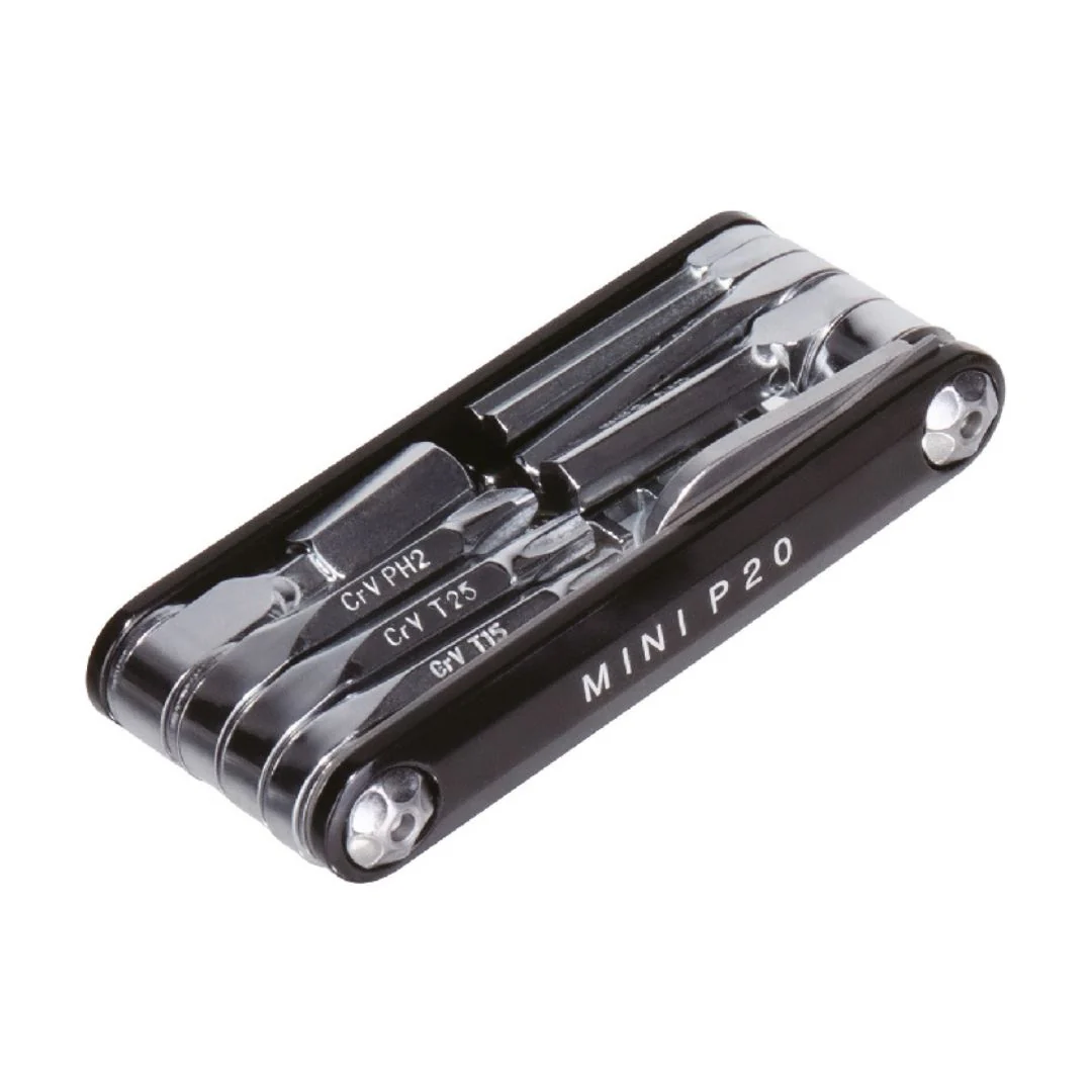 Chiave Multiuso Mini P20 (20 Funzioni) Nero con Custodia
