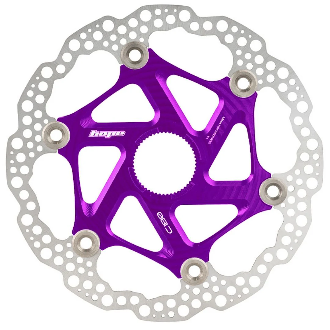 Disco Hope Flottante Centrelock MTB 160mm - Viola