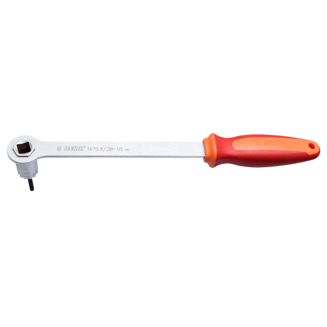Estrattore per Ghiere Pacco Pignoni Tipo Shimano con Manico 1670.8/2BI-US 350mm