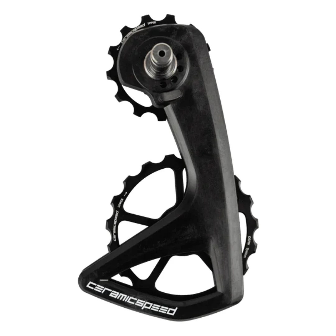 Gabbia Cambio Ceramic Speed OSPW RS con Pulegge Carbonio 12v Dura-Ace 9250+ULT8150 - Nero