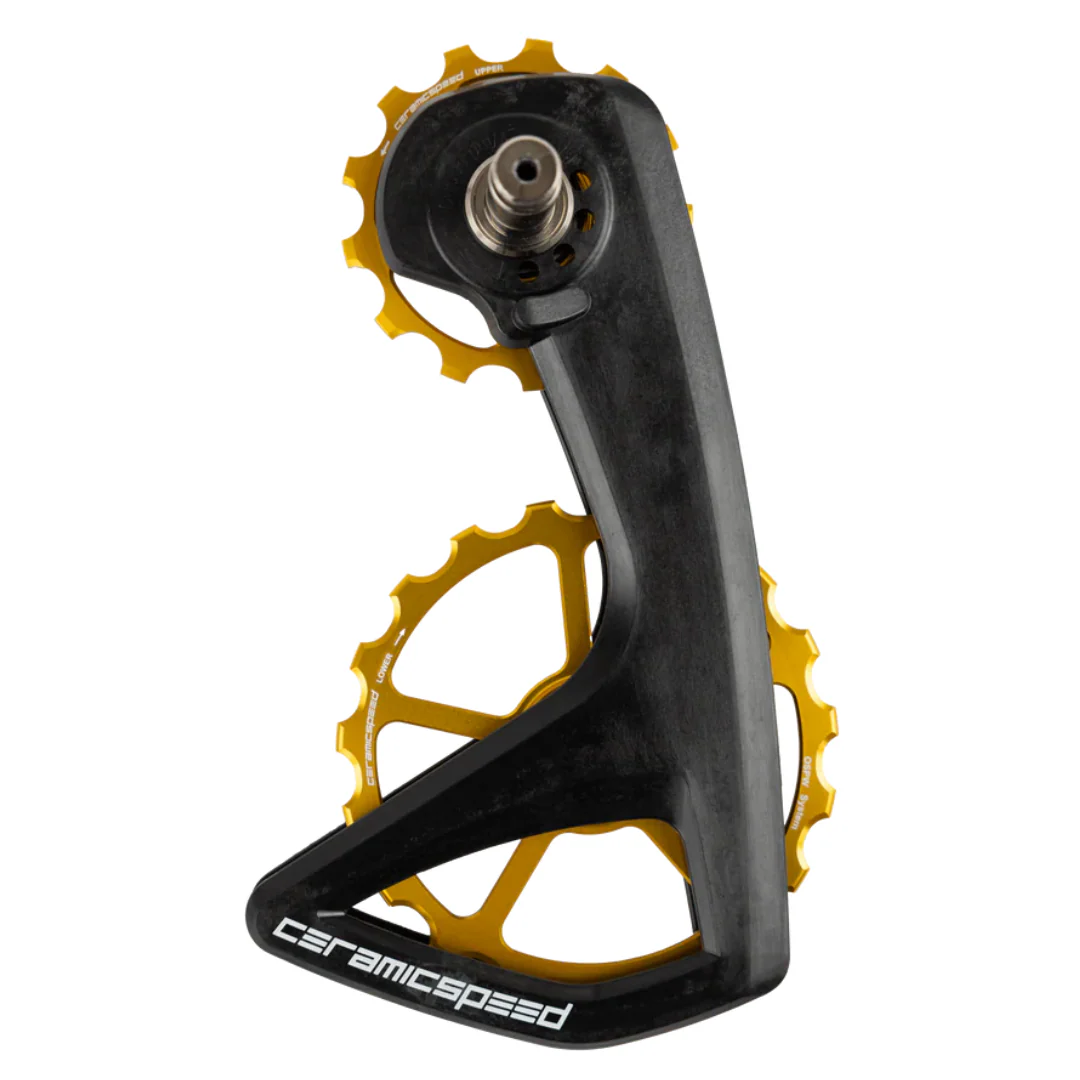 Gabbia Cambio Ceramicspeed OSPW RS con Pulegge Carbonio 12V Shimano DA9250+ULT8150 - Oro