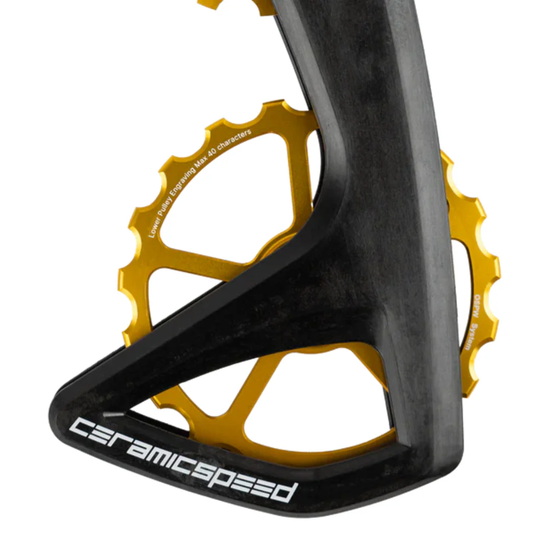 Gabbia Cambio Ceramicspeed OSPW RS con Pulegge Carbonio 12V Shimano DA9250+ULT8150 - Oro - Image 2