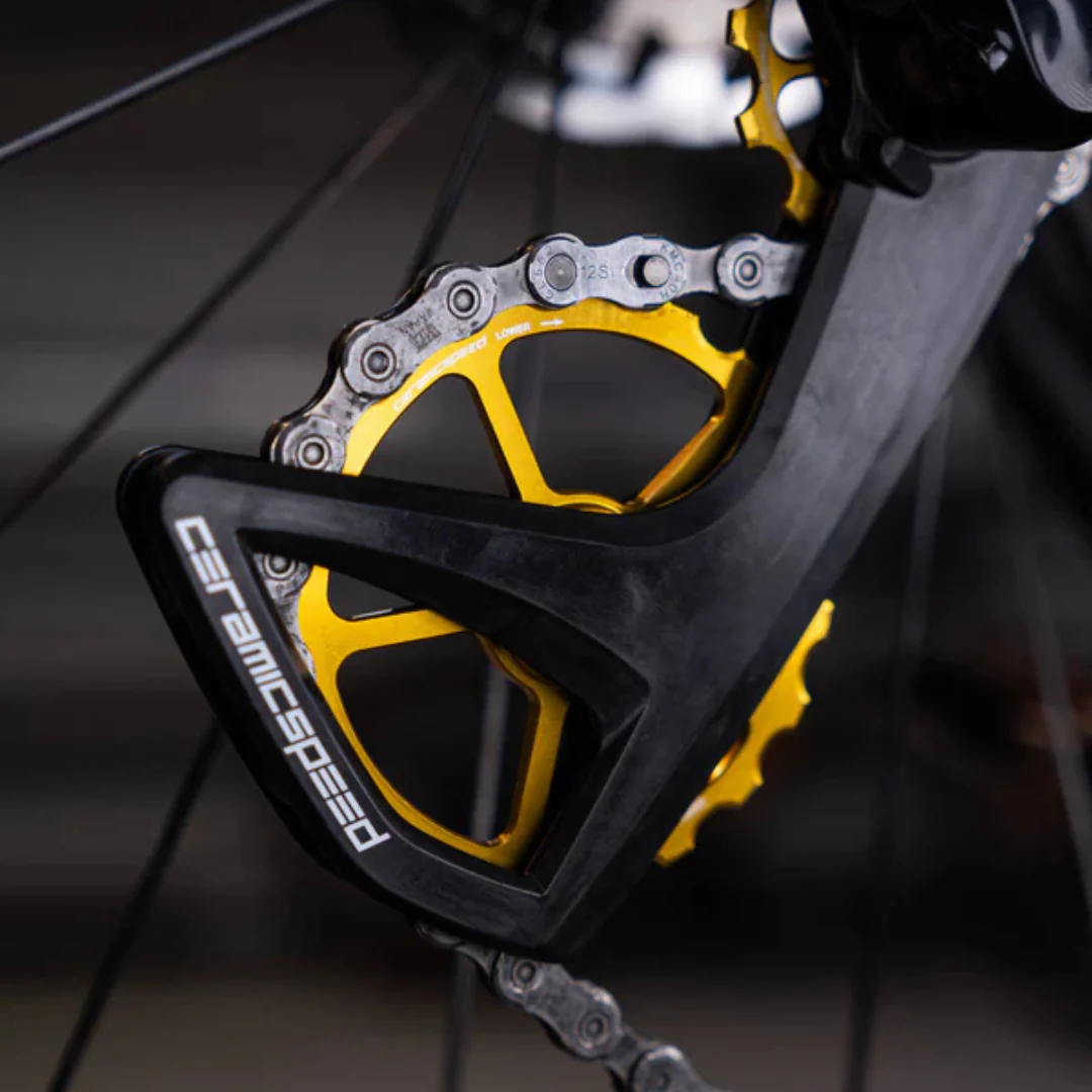 Gabbia Cambio Ceramicspeed OSPW RS con Pulegge Carbonio 12V Shimano DA9250+ULT8150 - Oro - Image 3
