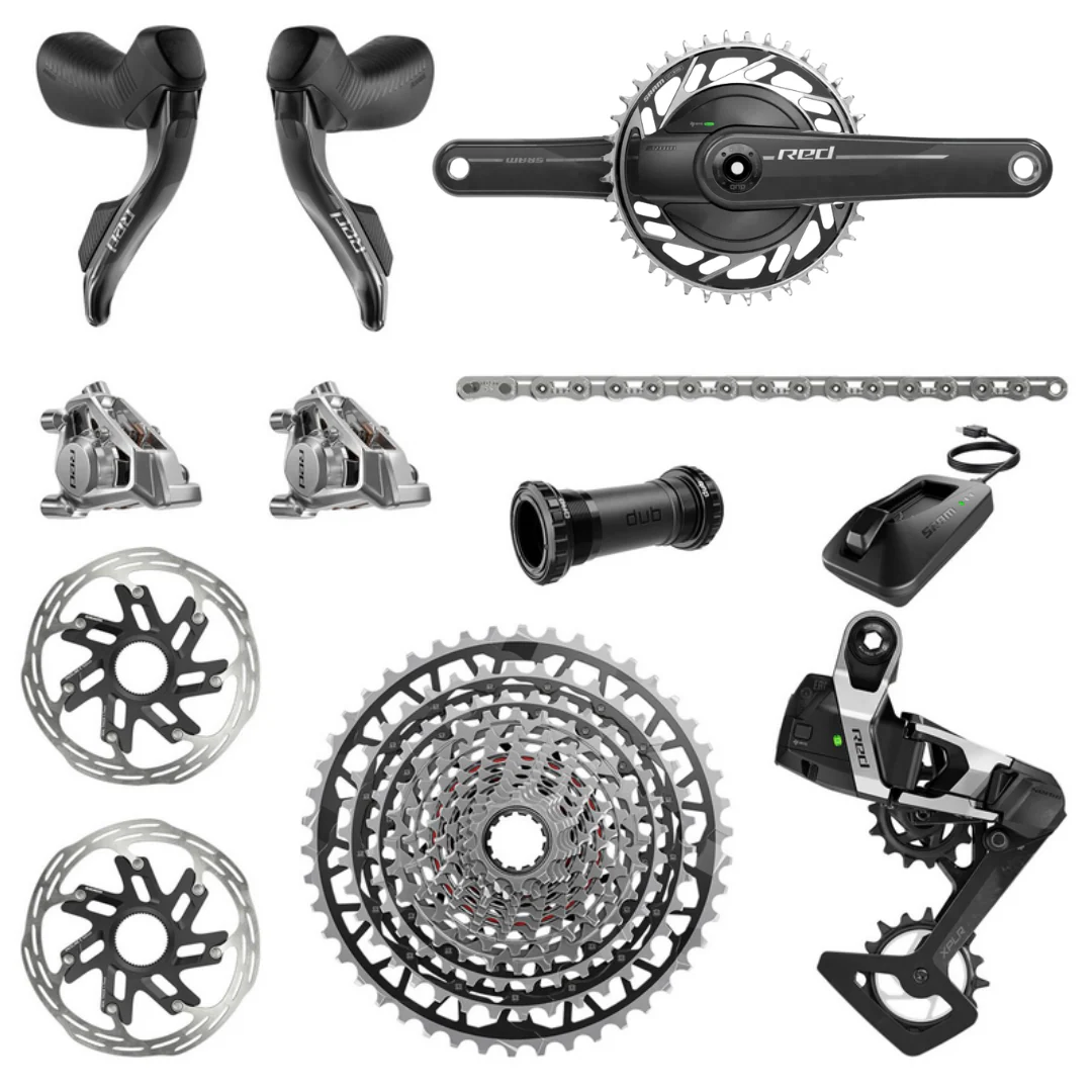 Gruppo Sram Red XPLR AXS E1 Disco 1x13v con Powermeter