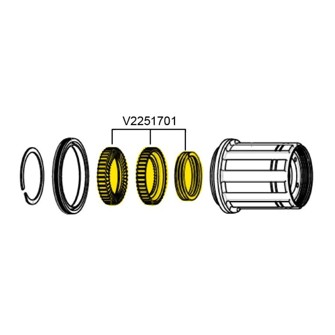 Kit Cricchetti di Ricambio con Molla e Grasso per Mozzi e Corpetti ID360 - Image 2